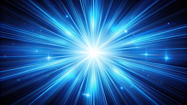intense, electricity, A vibrant image of a blue light burst explosion captured from a tilted angle creating a dynamic and energetic background for various creative projects photo