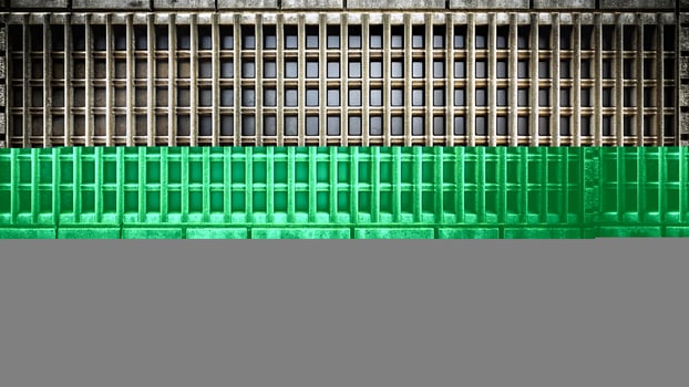 abstract, geometric, gridwork, steel, industrial, Steel grating with a minimalist design providing a textured background ideal for architectural and industrial concepts photo