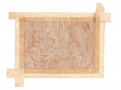 Old Paper with Tape, Isolated photo