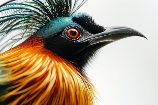 A colorful bird with a long tail photo