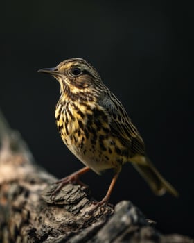 A small bird is sitting on a branch photo
