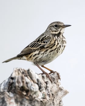 A small bird is standing on a tree branch photo
