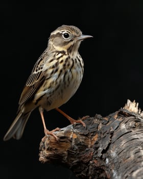 A small bird perched on a branch photo