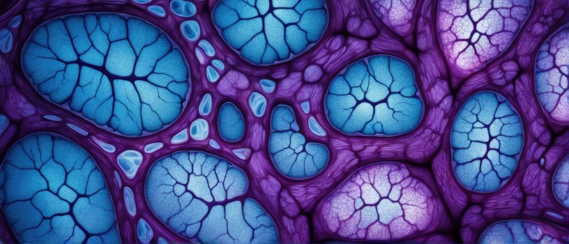 A close up of a purple and blue pattern photo
