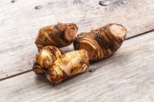 Natural organic raw ginger root photo