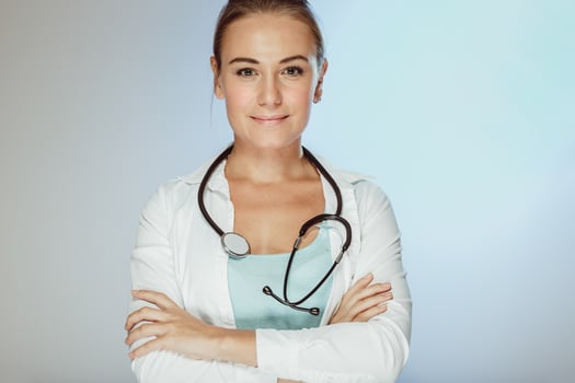 Confident Woman Doctor on the Work photo