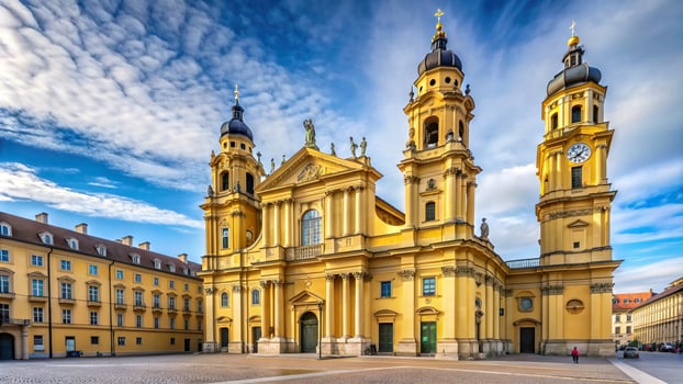 Detail, Domed roof, Germany, Christianity, The Theatine Church of St Cajetan also known as Theatinerkirche St Kajetan is a stunning Catholic church located in Munich Germany photo