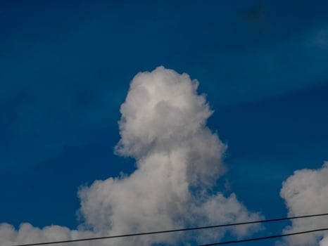 beautiful clouds in the blue sky photo