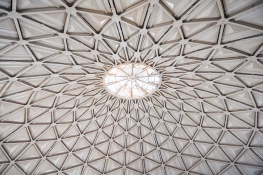 roof inside Chorsu Bazaar in Tashkent in Uzbekistan photo