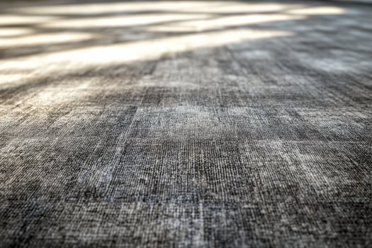 Soft texture of a modern rug under gentle sunlight photo