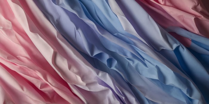 Dynamic motion abstract elements with pink and periwinkle sheets elegant abstract background. photo