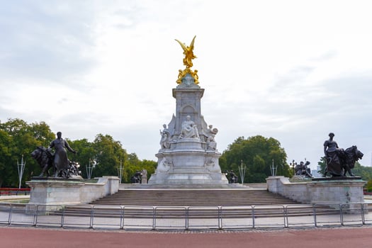 Queen Victoria monument near Buckingham palace in London, England photo