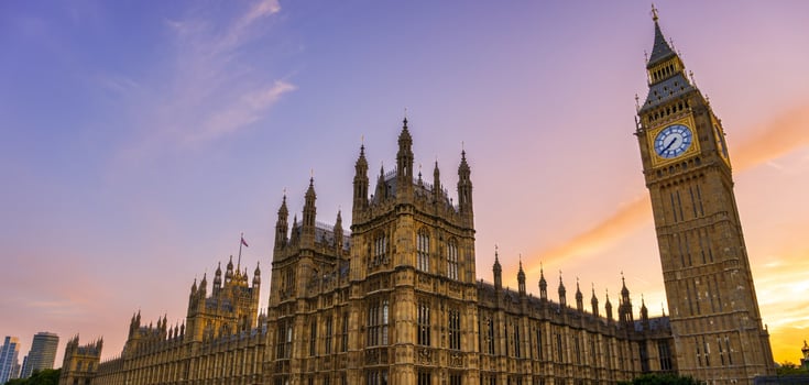 Westminster palace or Houses of parliament and Big Ben tower, London, UK. photo