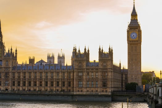 Westminster palace or Houses of parliament and Big Ben tower, London, UK. photo