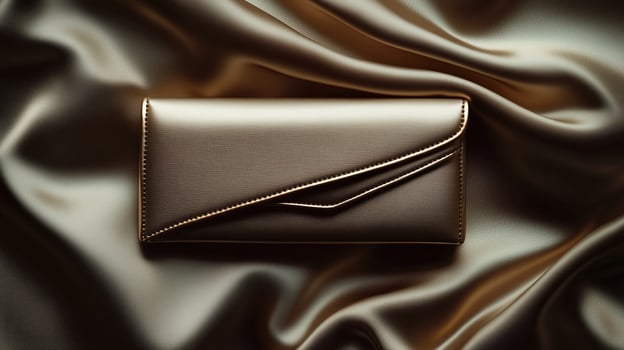 Clutch Elegance Against a Luxurious Satin photo