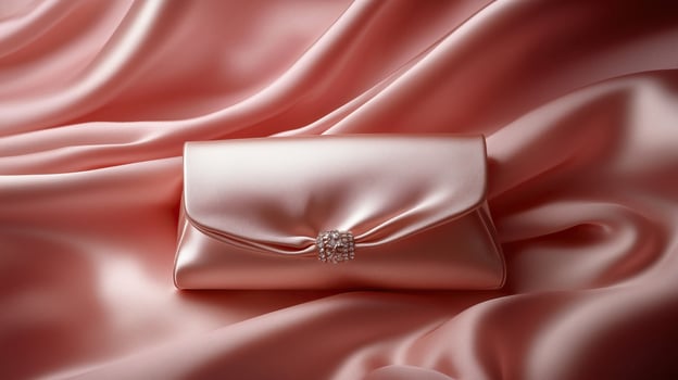 Clutch Elegance Against a Luxurious Satin photo