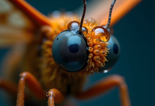 A Close-Up Look at a Butterfly's Face photo