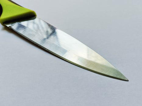 Vegetable Cutting Knife isolated on white background photo
