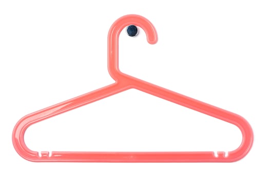 hanger for clothes isolated on white background photo