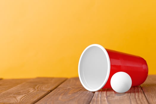 College party sport - beer pong photo