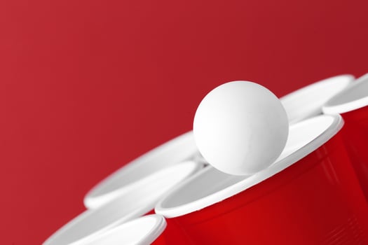 College party sport - beer pong photo