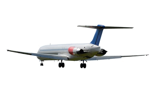 Plane isolated on a white background photo