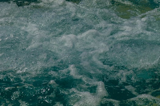 inside a wave fromthe bottom of the sea photo