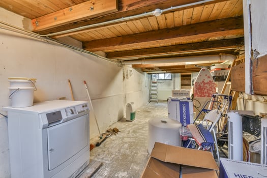 A laundry room with a washer and dryer photo