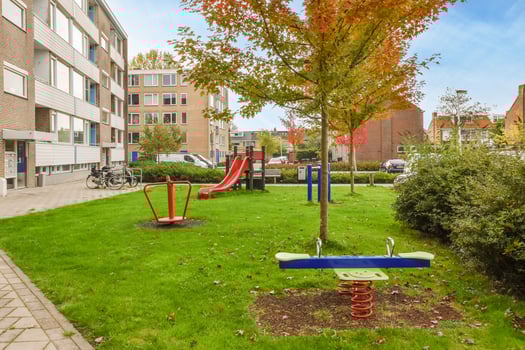 A playground with a swing set photo