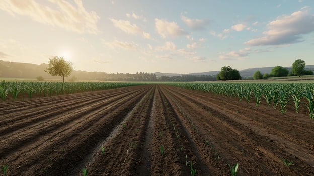 Land crop organic vegetation agriculture farming growth seedling photo