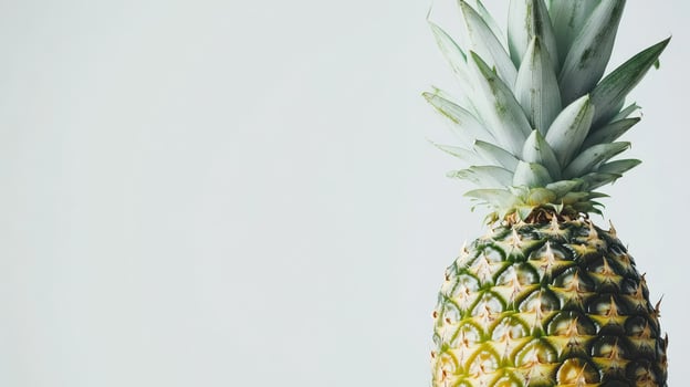 A Close-Up View of a Ripe Pineapple photo