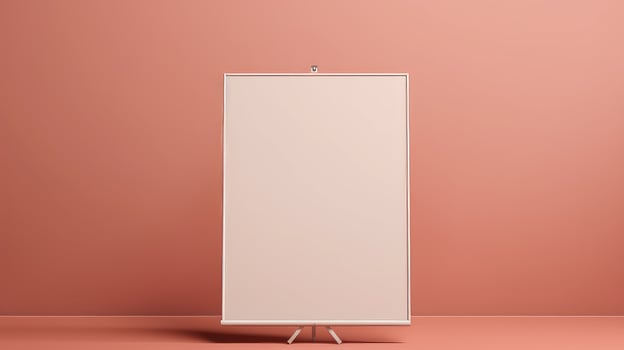 A white frame with a white background photo