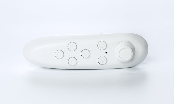 game controller isolated on white background photo