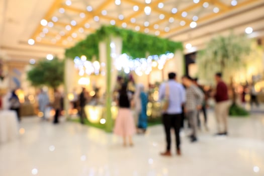 Blur Object Background of Indonesian Wedding Party photo