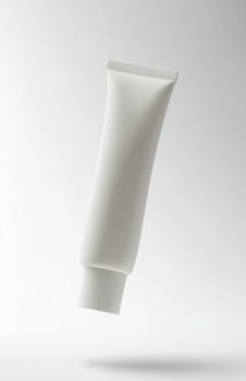 A tube of cream cream on a white background photo