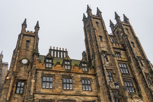A large building with many windows in edinburgh photo