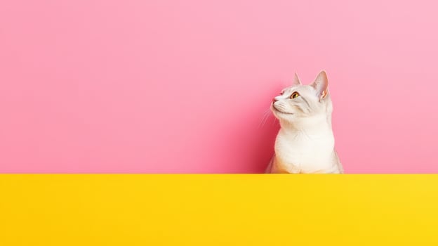 Australian Mist isolated on colorful pastel background. photo