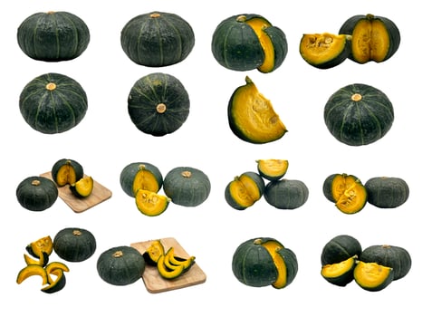 Pumpkin on white background. photo