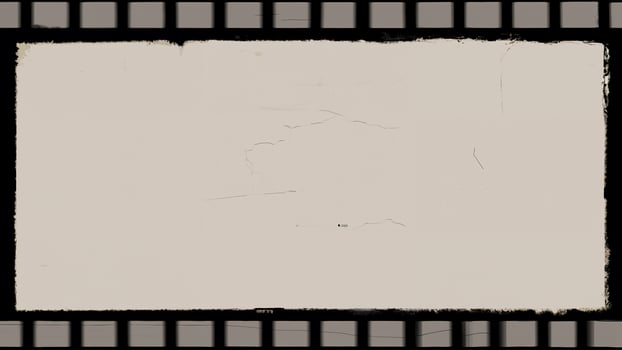 Retro Vintage Damaged Film Frame with Dynamic Rolling Effect photo