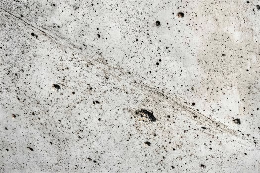 Close-up of a White and Gray Textured Wall with a Diagonal Crack and Pockmarks photo
