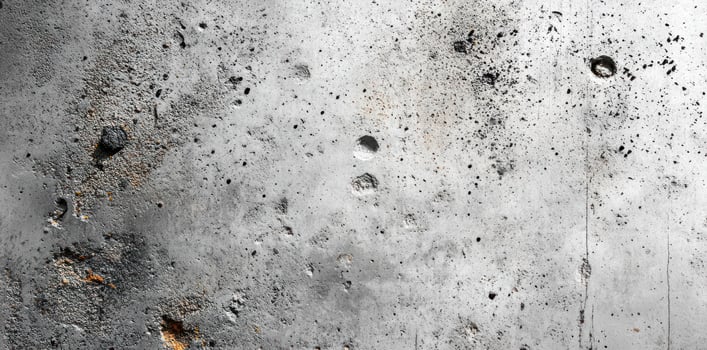 Weathered Concrete Wall with Holes and Texture photo