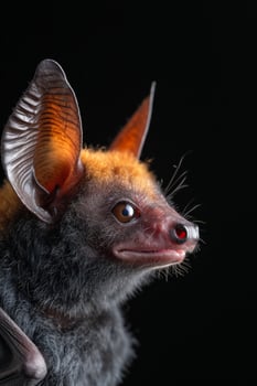 A bat with a long nose and big ears photo