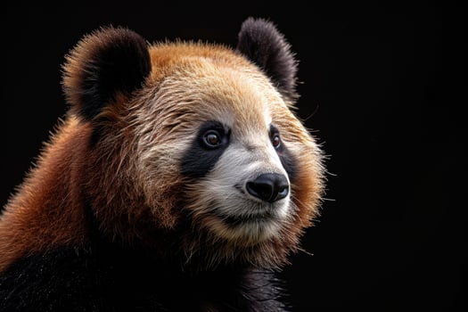 A panda bear is looking at the camera photo