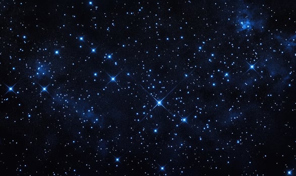A starry night sky with a long line of stars photo