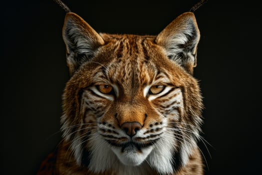 A lynx is looking at the camera photo