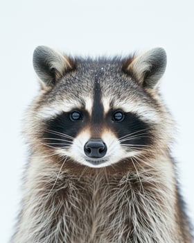 A raccoon is looking at the camera photo