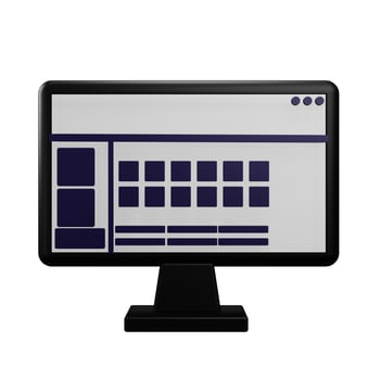 Menu bar monitor with transparent background photo