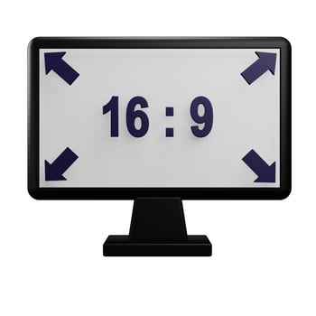 ratio monitor with transparent background photo