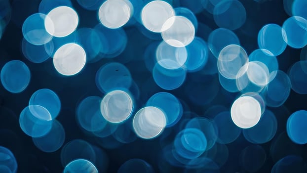 Abstract Blue Bokeh Lights Background photo