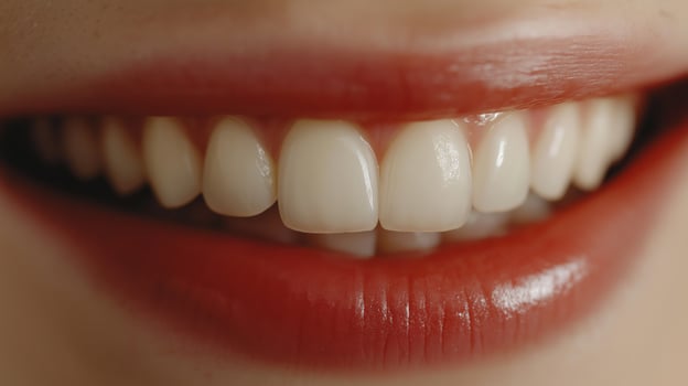 Perfect White Smile with Sparkling Teeth CloseUp, Beautiful Dental Health Concept for Dental Care, Whitening photo